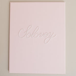 Nursery Pink Pearl Name Canvas