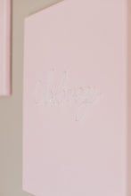 Load image into Gallery viewer, Nursery Pink Pearl Name Canvas
