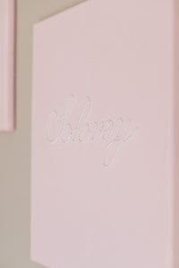 Nursery Pink Pearl Name Canvas