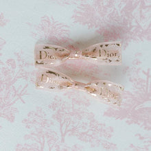 Load image into Gallery viewer, Dior Pink Sheer Mini Bow
