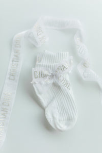 White Dior Socks