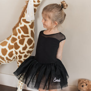 Black Tutu With Pearl Name