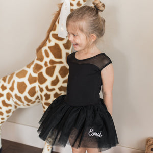 Black Tutu With Pearl Name