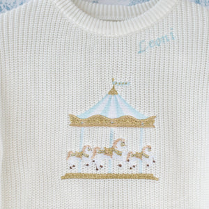 French Carousel Personalized Sweater