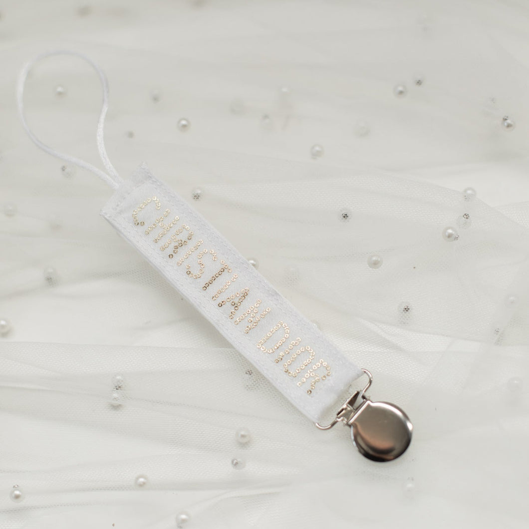 Dior Organza Pacifier Clip