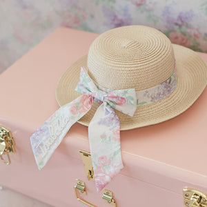 Floral Pearl Straw Hat
