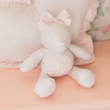 Load image into Gallery viewer, Pink Pearl Initial Teddy Bear
