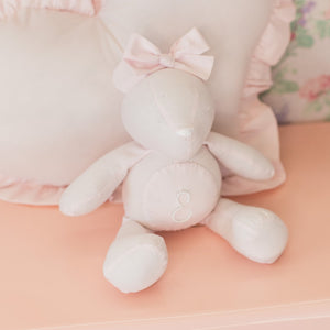 Pink Pearl Initial Teddy Bear