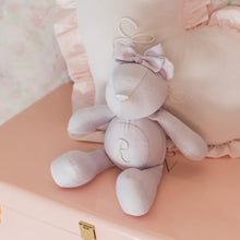 Load image into Gallery viewer, Lavender Pearl Initial Teddy Bear
