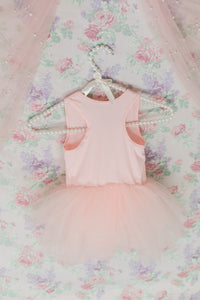 Blush Pink Personalized Sleeveless Pearl Ballerina Tutu