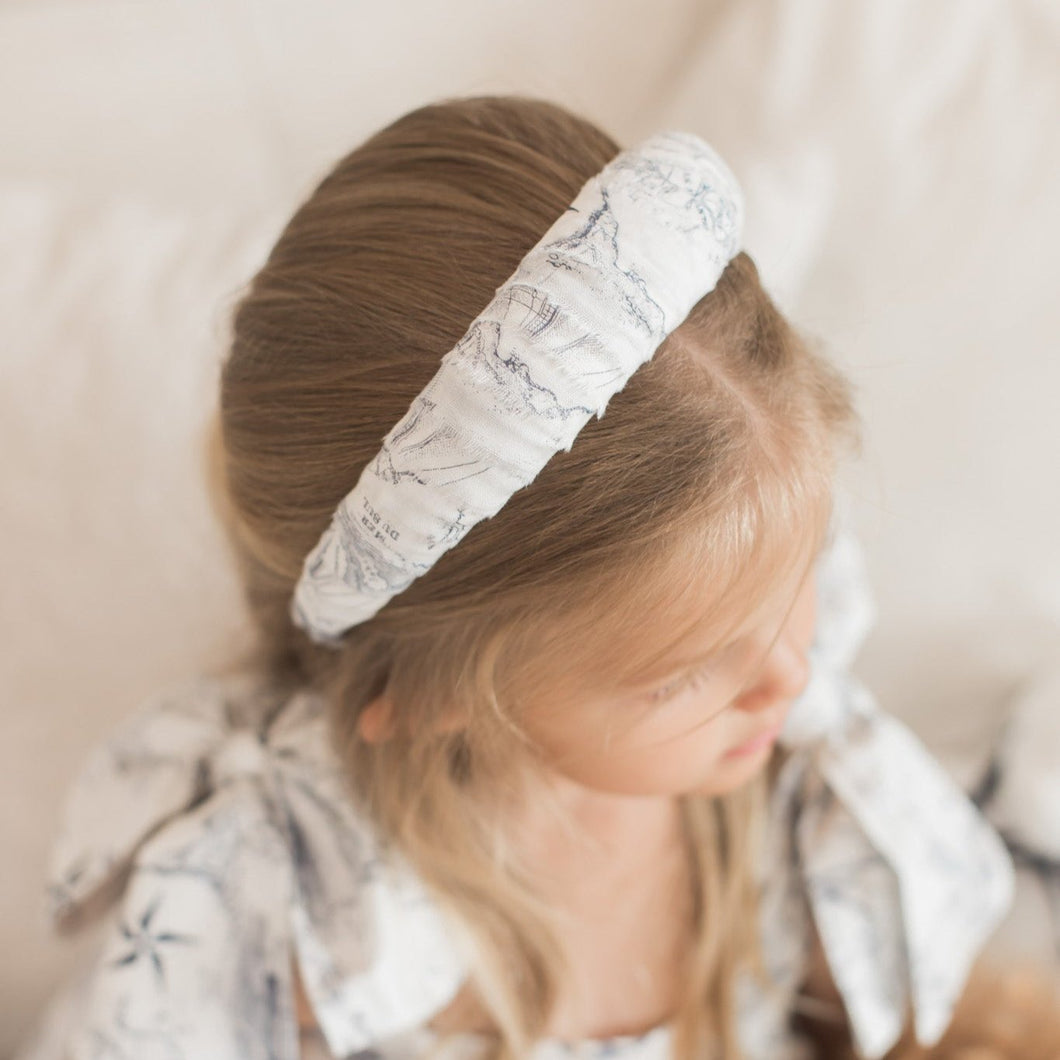 Toile Nautical Padded Headband