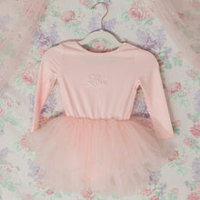 Load image into Gallery viewer, Blush Pink Personalized Long Sleeve Pearl Ballerina Tutu
