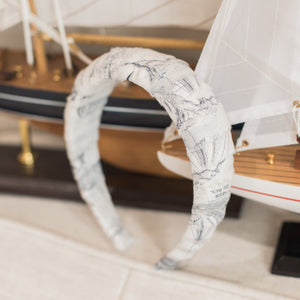 Toile Nautical Padded Headband