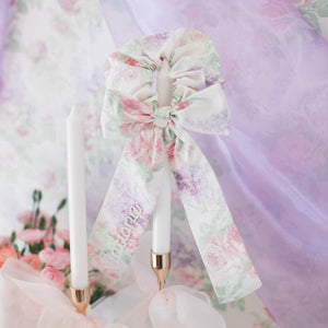 Violette Floral Pearl Scrunchie