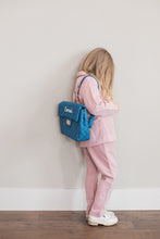 Load image into Gallery viewer, Personalize Pearl Denim Backpack
