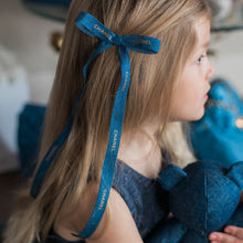 Load image into Gallery viewer, Denim Blue Chanel Bow
