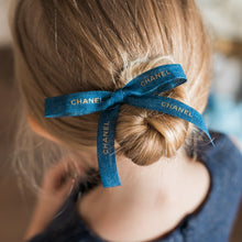 Load image into Gallery viewer, Denim Blue Medium Chanel Bow
