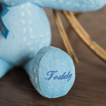 Load image into Gallery viewer, Light Wash Denim Wash Teddy Bear
