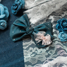 Load image into Gallery viewer, Bespoke Dark Denim Small Bow
