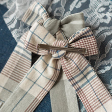 Load image into Gallery viewer, Plaid Pearl Bow
