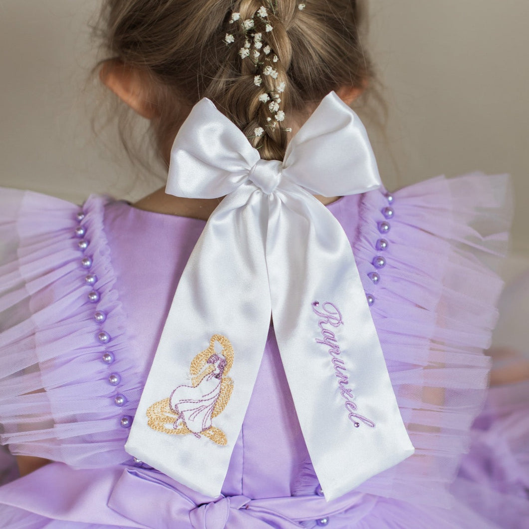 Rapunzel Personalized Bow