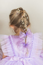 Load image into Gallery viewer, Purple Butterfly Organza Pigtail Bows
