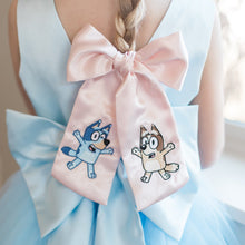 Load image into Gallery viewer, Bluey Pink Satin Bow
