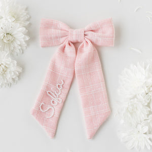 Eloise Tweed Personalized Bow