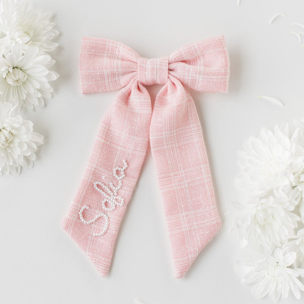 Eloise Tweed Personalized Bow