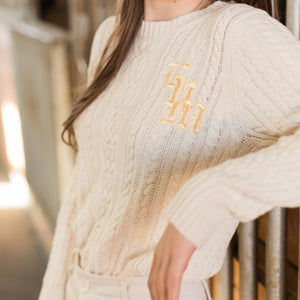 Adult Cream Personalized Sweater