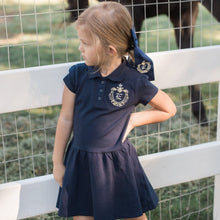 Load image into Gallery viewer, Navy Monogrammed Polo Dress
