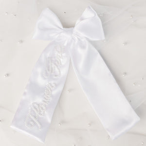 Flower Girl Pearl Bow