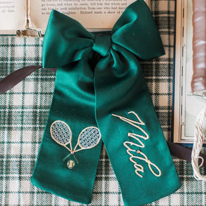 Tennis Long Personalized  Bow