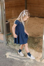 Load image into Gallery viewer, Navy Monogrammed Polo Dress
