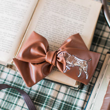 Load image into Gallery viewer, Hunting Dog Leather Bow
