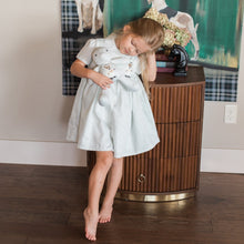 Load image into Gallery viewer, Green Striped Bear Shirt Dress {Limited}
