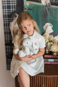 Green Striped Bear Shirt Dress {Limited}