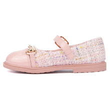 Load image into Gallery viewer, Pink Coco Tweed Flats
