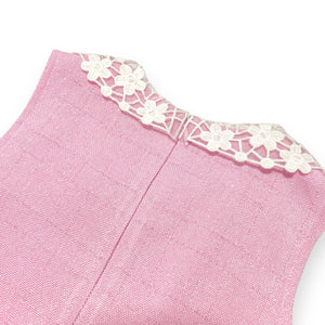 Pink Daisy Tweed Dress