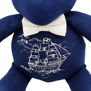 Hand Painted Sailboat Teddy Bear {One of a Kind}