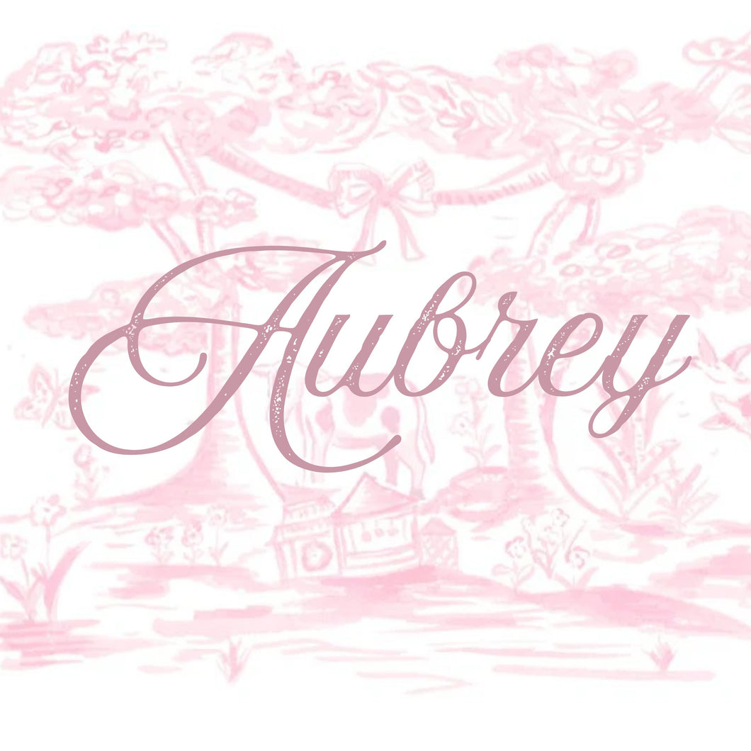 Mystery Bow Bundle: Name on Bow: Aubrey