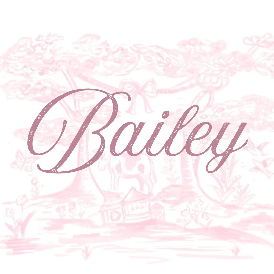 Mystery Bow Bundle: Name on Bow: Bailey