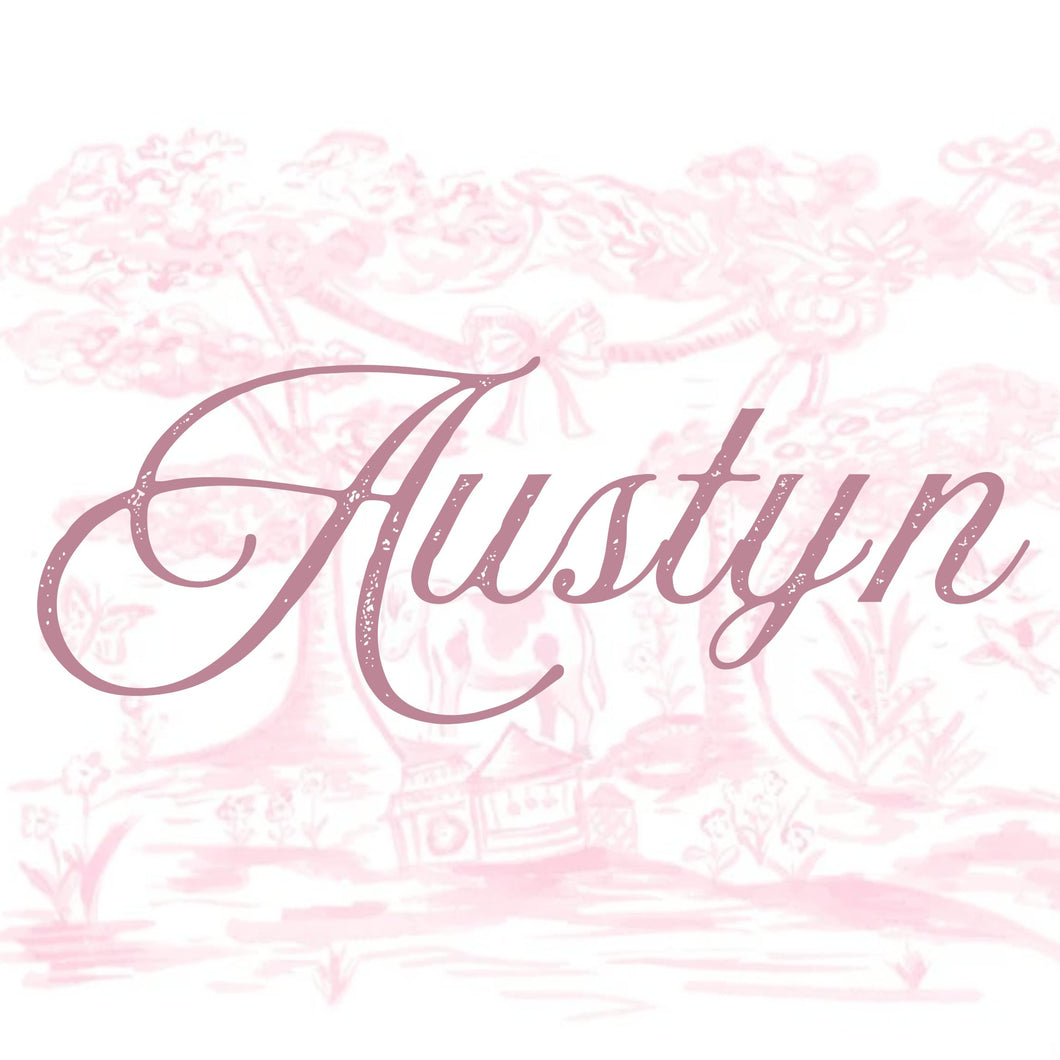 Mystery Bow Bundle: Name on Bow: Austyn