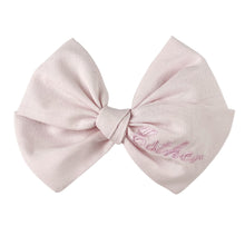 Load image into Gallery viewer, Pink Personalized Cotton Bow {Medium}
