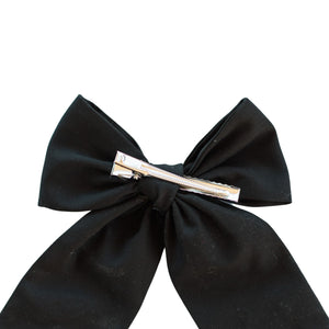 Personalized Black Rose Bow