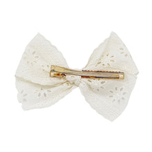 Load image into Gallery viewer, Eyelet Medium Ribbon Bow
