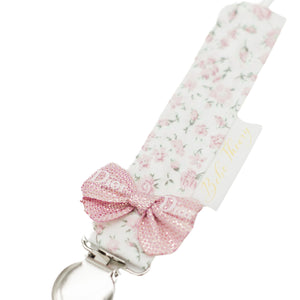 Floral Dior Pacifier Clip