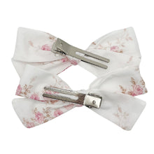 Load image into Gallery viewer, Fleur Rose Pigtail Bows
