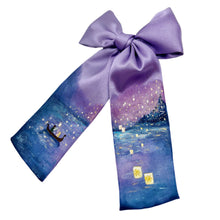 Load image into Gallery viewer, Floating Lanterns Rapunzel Bow {Hand Painted By Tatiana A.}
