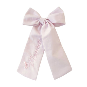 Darling Blush Monogramed Bow